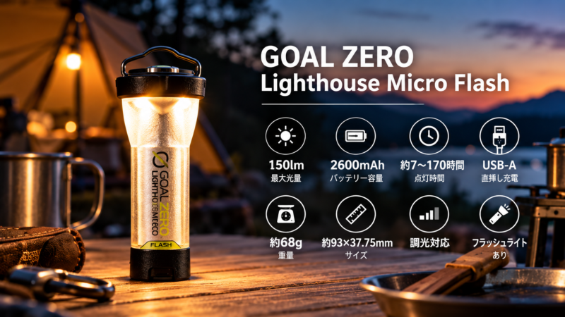 Goal Zeroは今でも買う価値がある？実際に使って人気LEDランタンと比較 